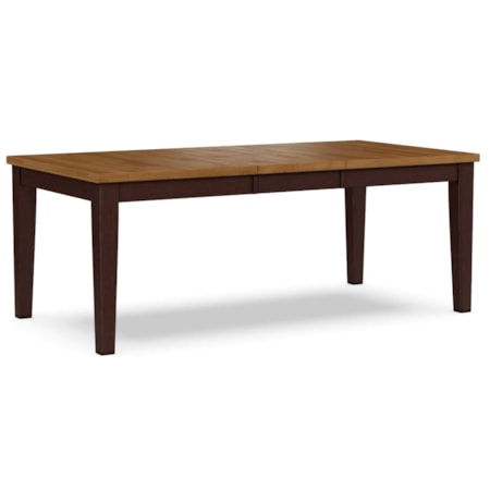 Two-Tone Dining Table with Shaker Legs