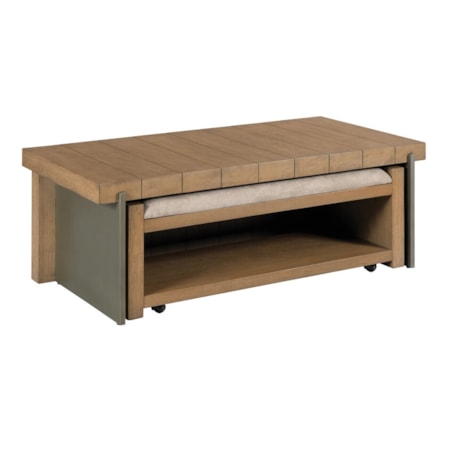 Coffee Table with Hidden Bench