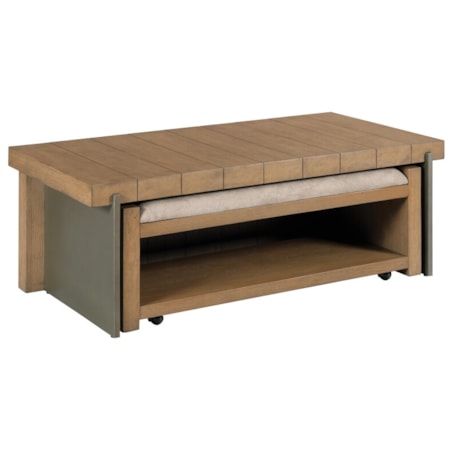Coffee Table with Hidden Bench