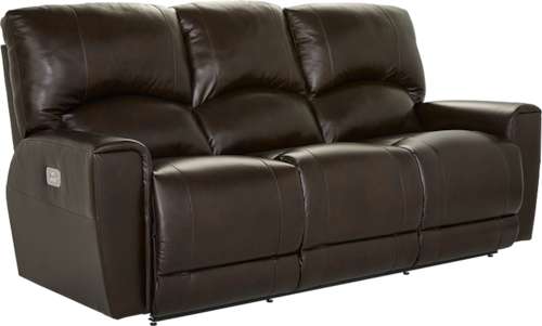Casual Power Reclining Sofa with Power Headrest and Lumbar