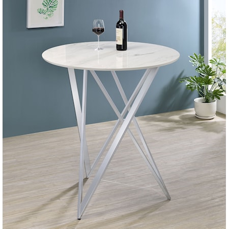 Bexter 35-inch Faux Marble Bistro Bar Table