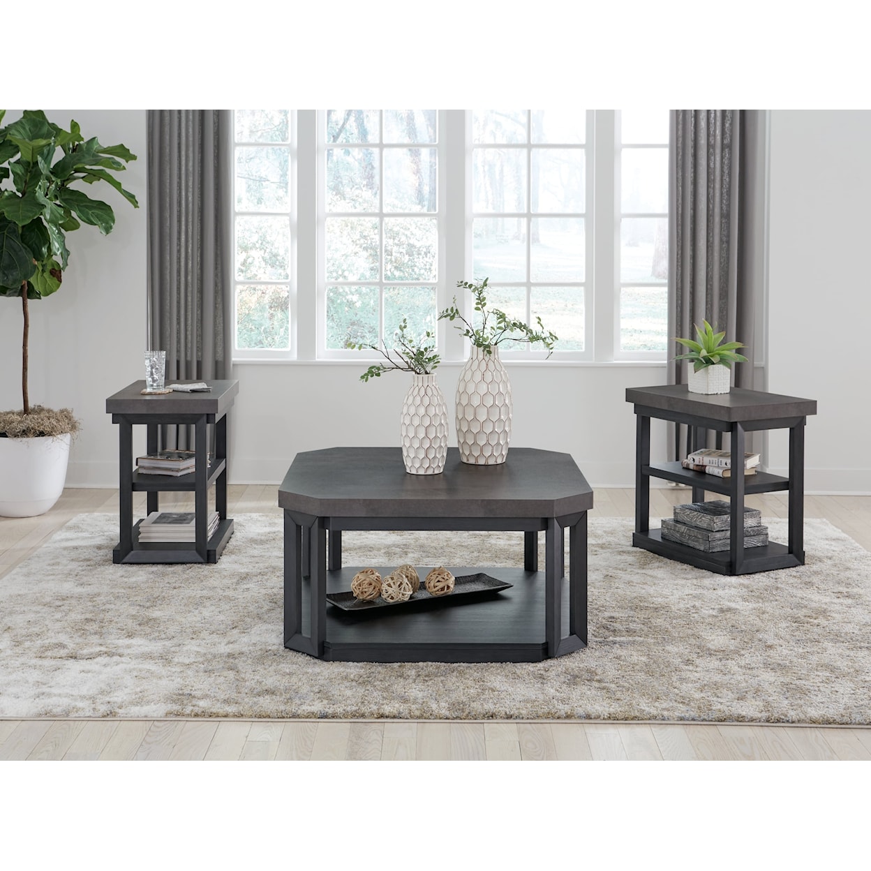 Ashley Furniture Signature Design Bonilane Occasional Table Set