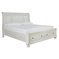 King Sleigh Bed with Storage