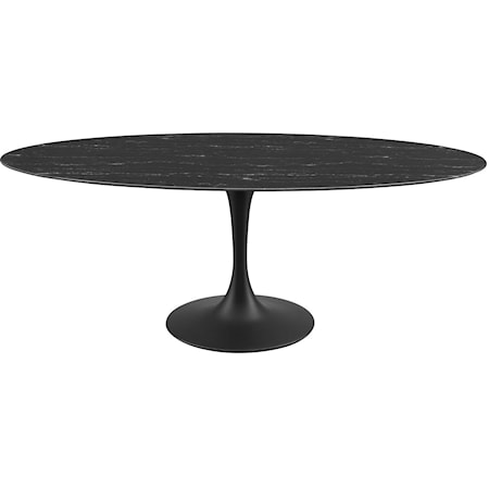 78" Oval Marble Dining Table