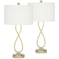 Table Lamp-Set of 2 Metal Loop