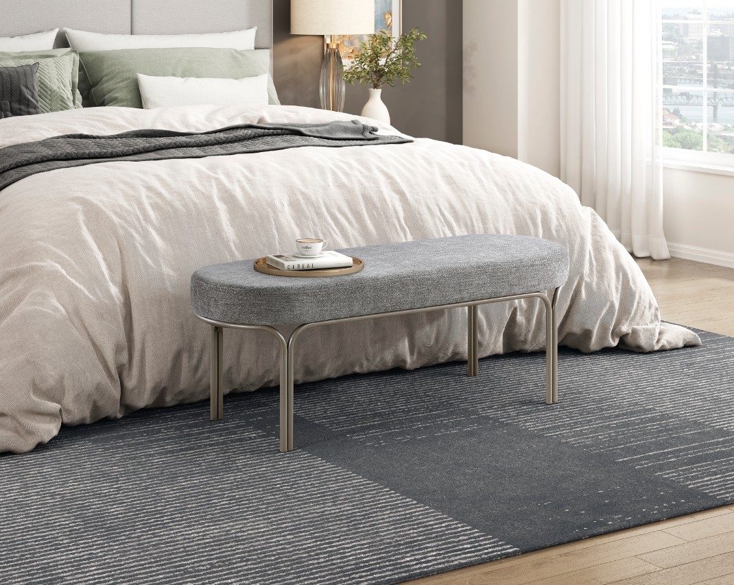 Homelegance Waldon Modern Upholstered Accent Bench