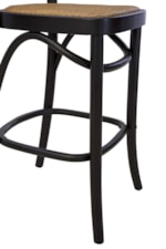 Furniture Classics  Contemporary Counter Stool with Cane Seat