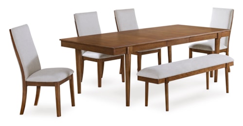 6-Piece Dining Set with Bench
