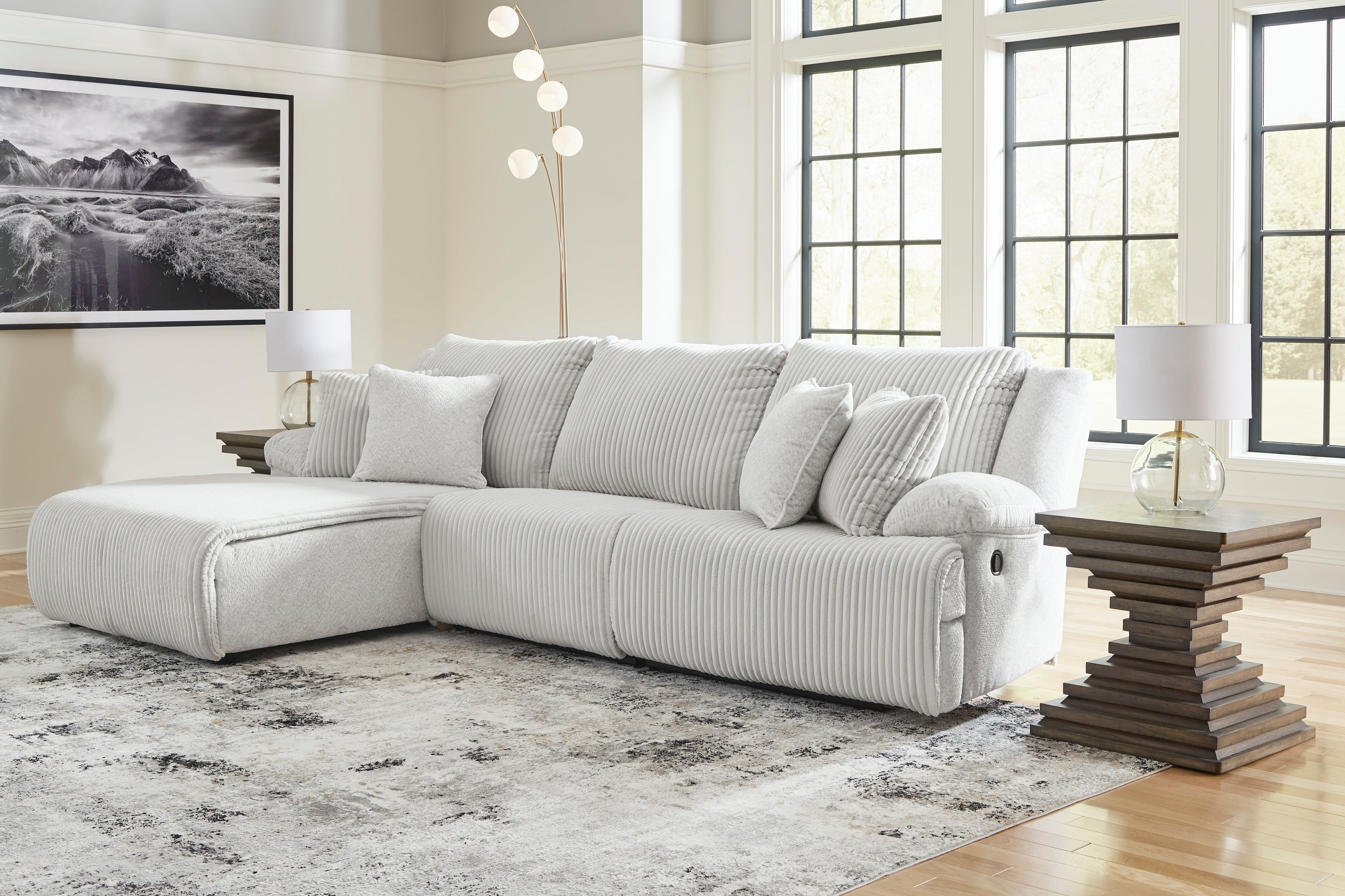 3-Piece Reclining Sectional with Chaise