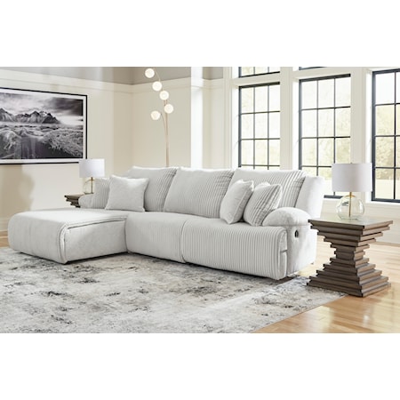 3-Piece Reclining Sectional with Chaise