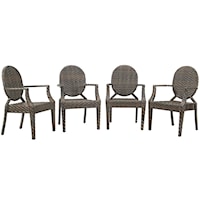 Outdoor Patio Dining Armchair Set of 4