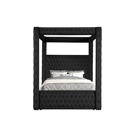 Queen Canopy Bed - Black