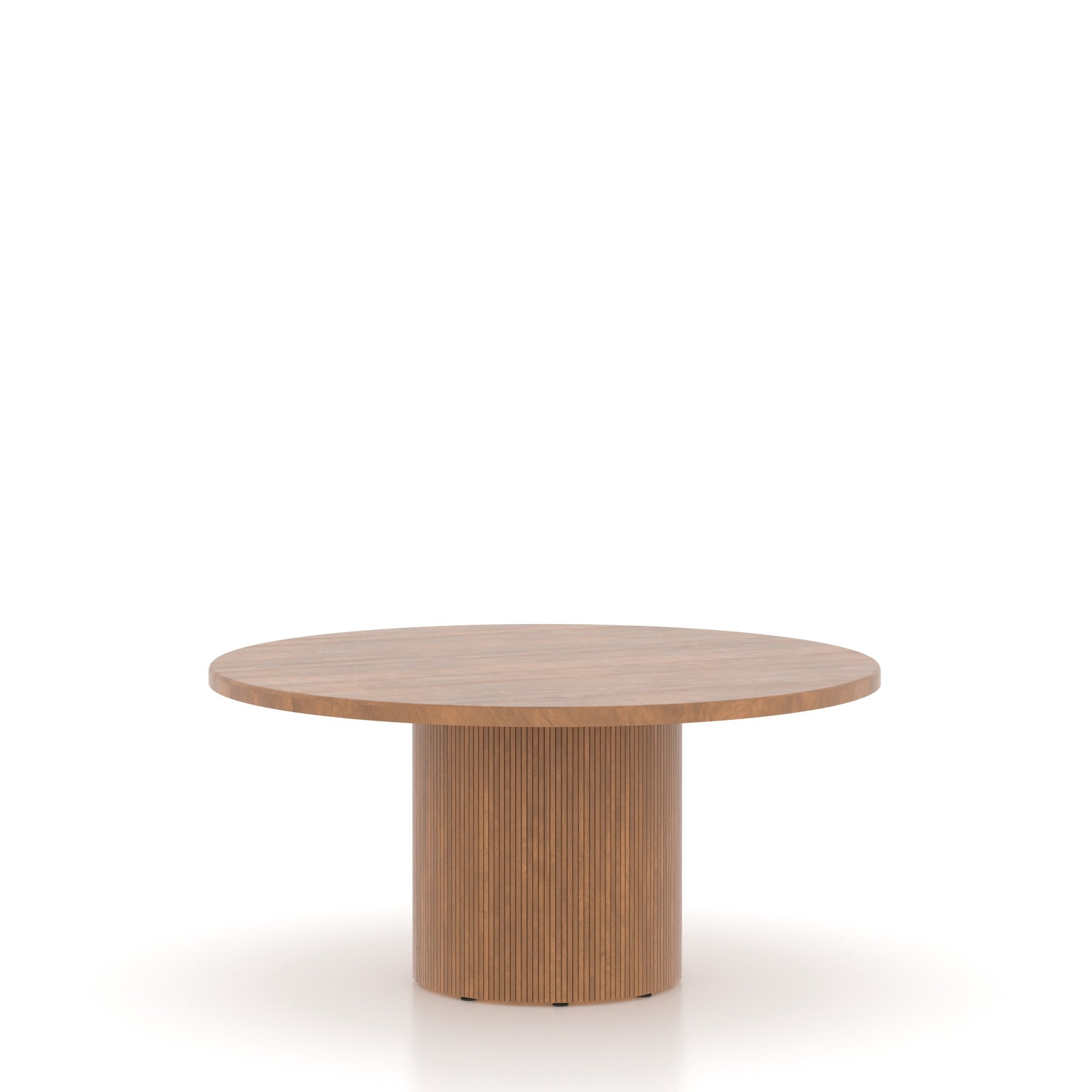 Round Pedestal Table w/Fluted Base