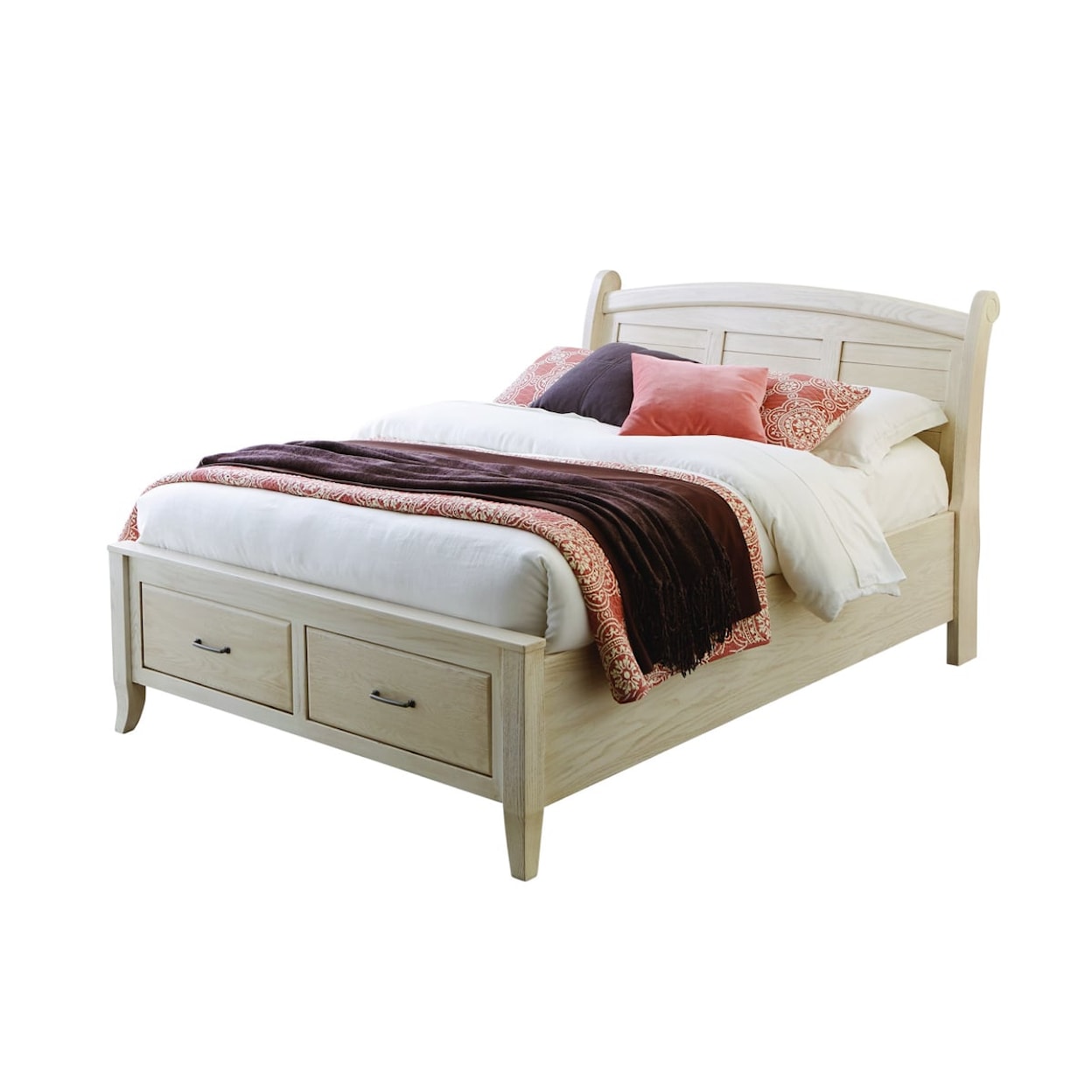 Mavin Tribeca Queen Arched Footboard Storage Bed