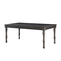 Transitional Dining Table with Table Leaf