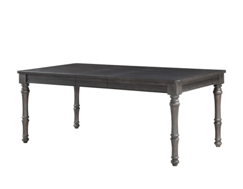 Transitional Dining Table with Table Leaf