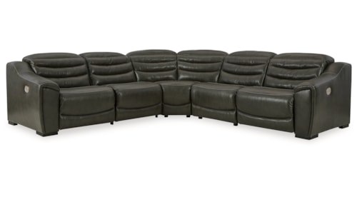 Contemporary 5-Piece Power Reclining Sectional