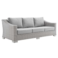 Sunbrella® Outdoor Patio Wicker Rattan Sofa