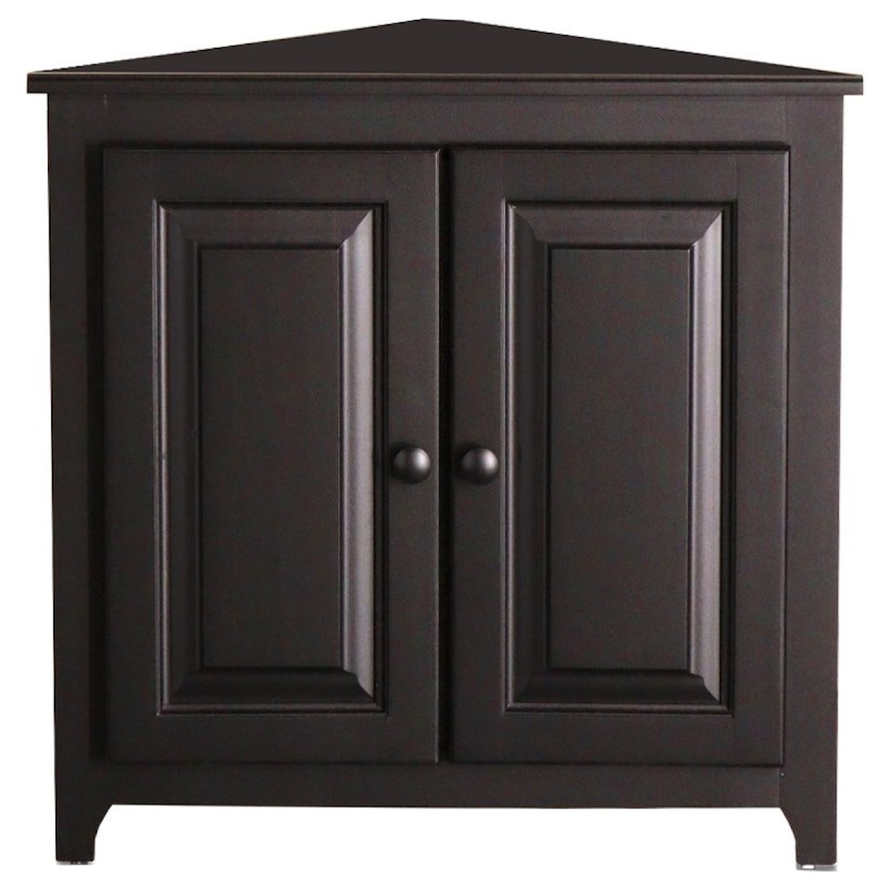 Archbold Furniture Pantries and Cabinets Corner Shelf with Doors