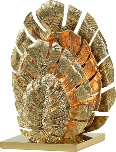 Contemporary Brass Accent Lamp