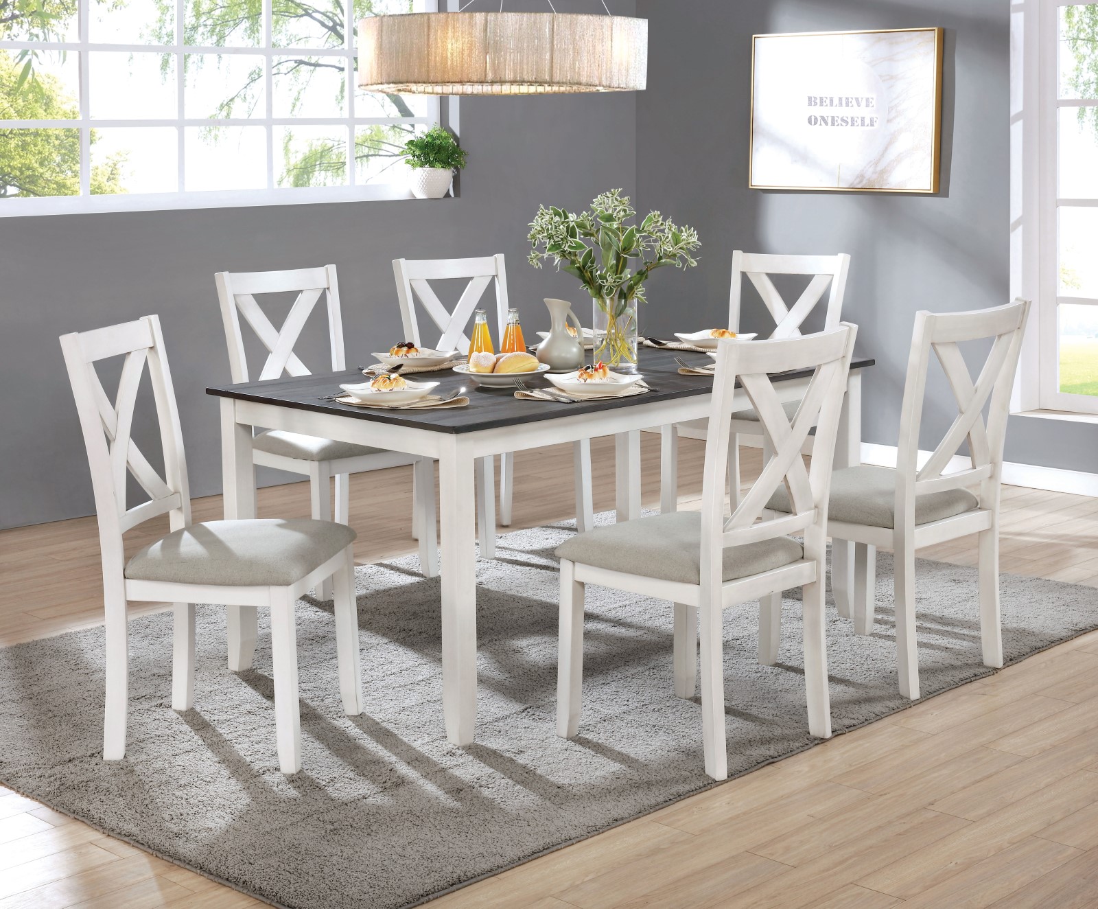 gisella 7 piece dining set