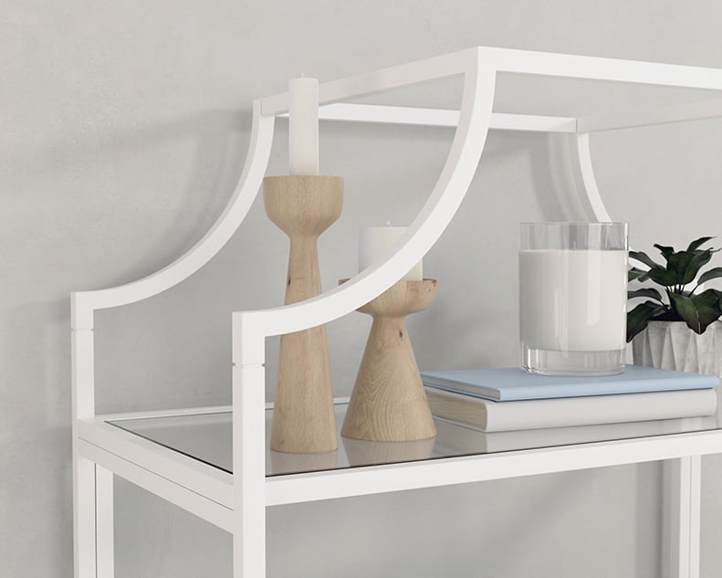 Bookcase with Tempered Glass