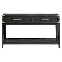 Transitional Two-Drawer Sofa Table