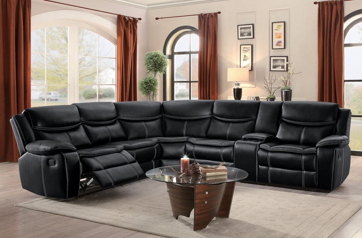 Homelegance Bastrop 3-Piece Sectional with Right Console
