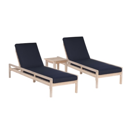 3-Piece Chaise Lounge Set