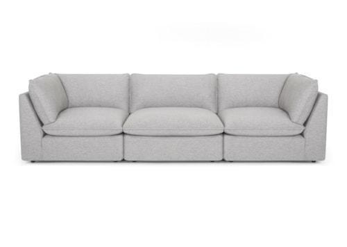 Contemporary 3-Piece Sectional Sofa