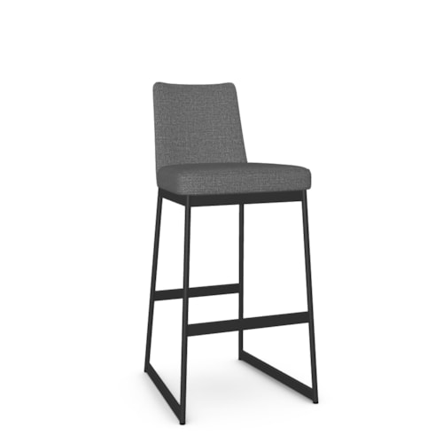 Contemporary Upholstered Bar Height Dining Stool