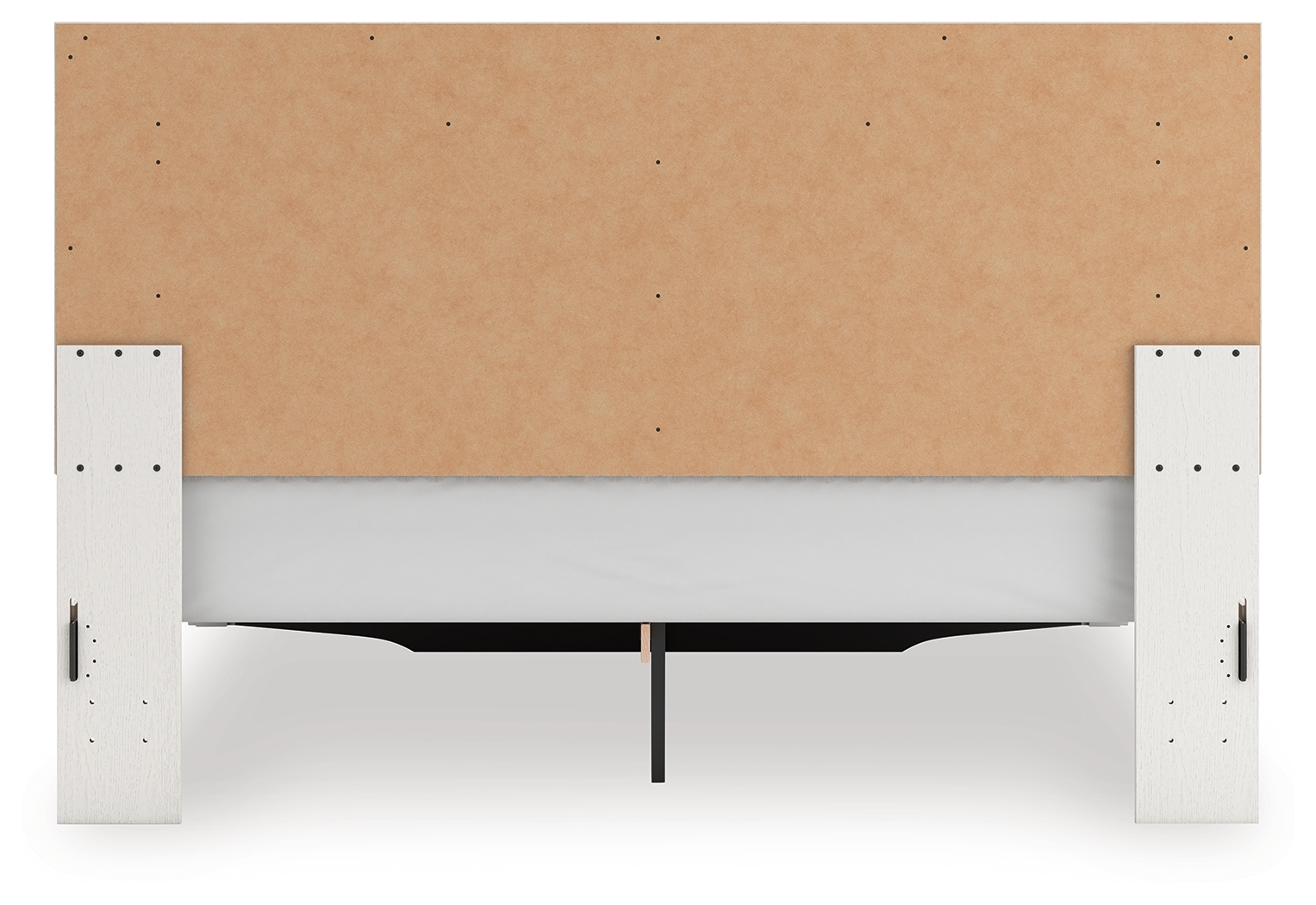 King Upholstered Panel Platform Storage Bed