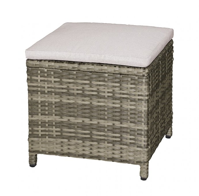 6-Piece Patio Set with 2 Ottomans