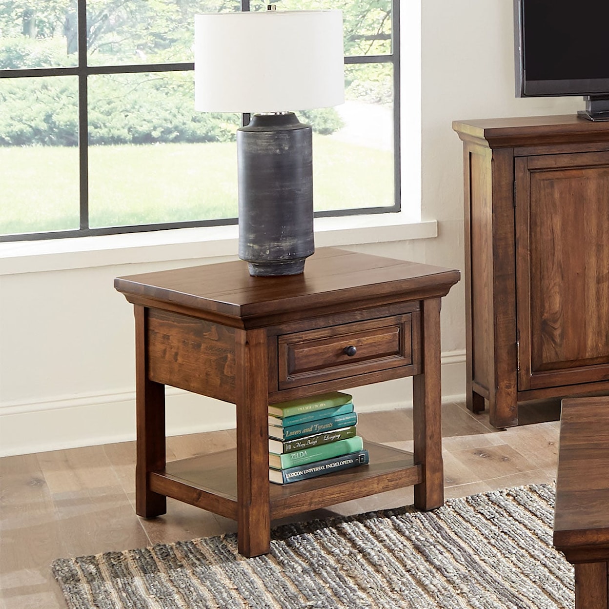 Virginia Furniture Market Solid Wood Durham End Table