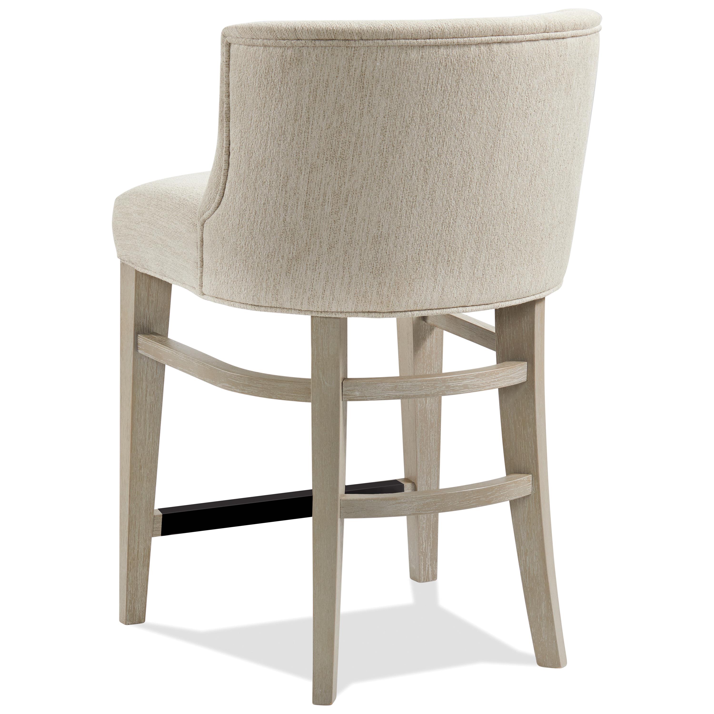 Riverside Furniture Cascade Upholstered Curved Back Counter Stool