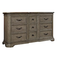 Traditional Dresser with Felt-Lined Drawers