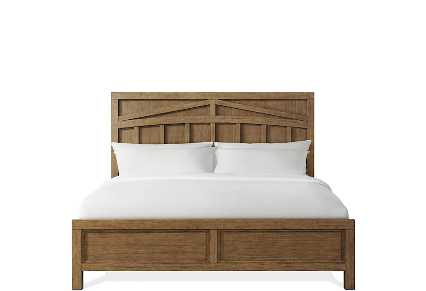 Bozeman King Panel Bed by Riverside Furniture at Zak's Home