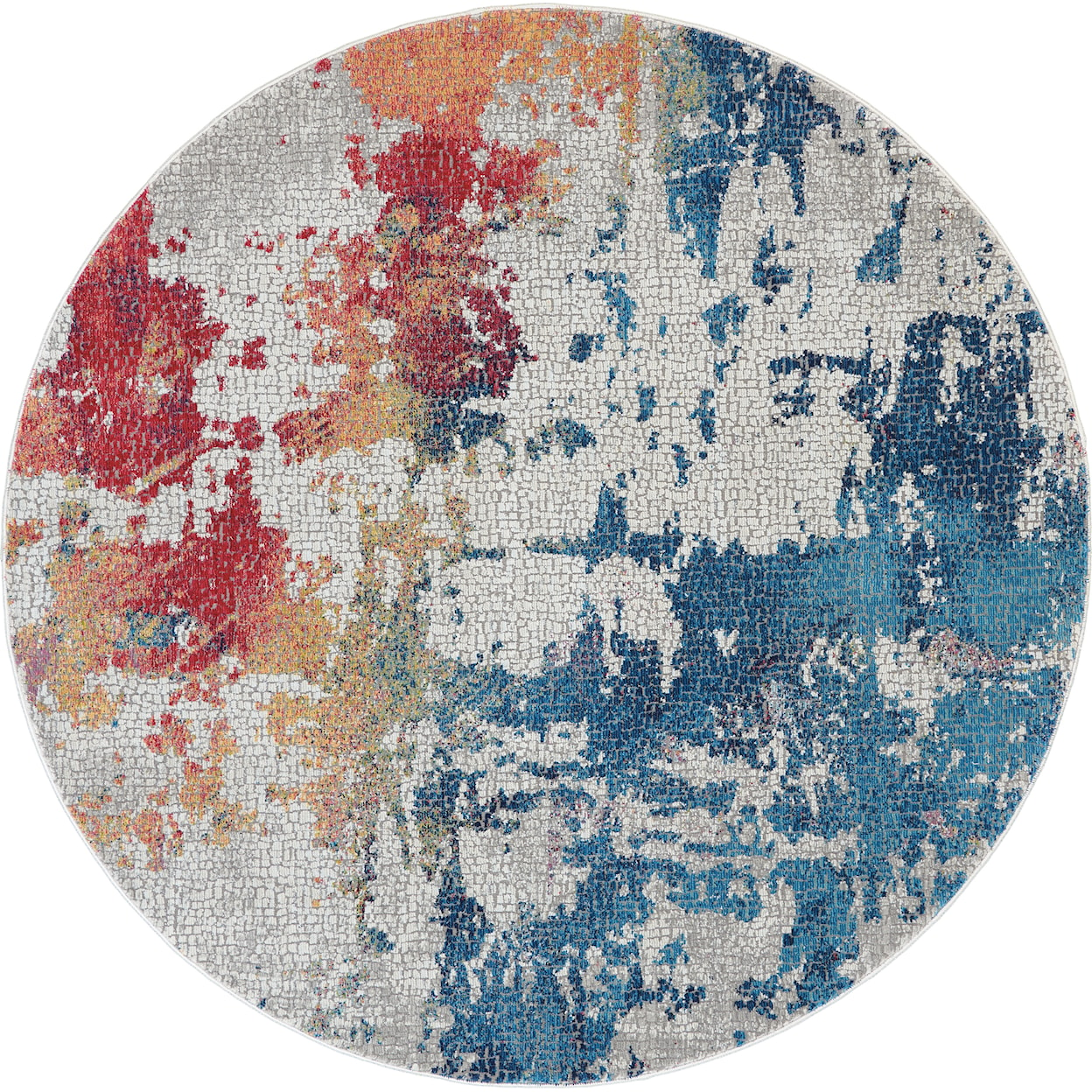 Nourison Ankara Global 4' Round  Rug