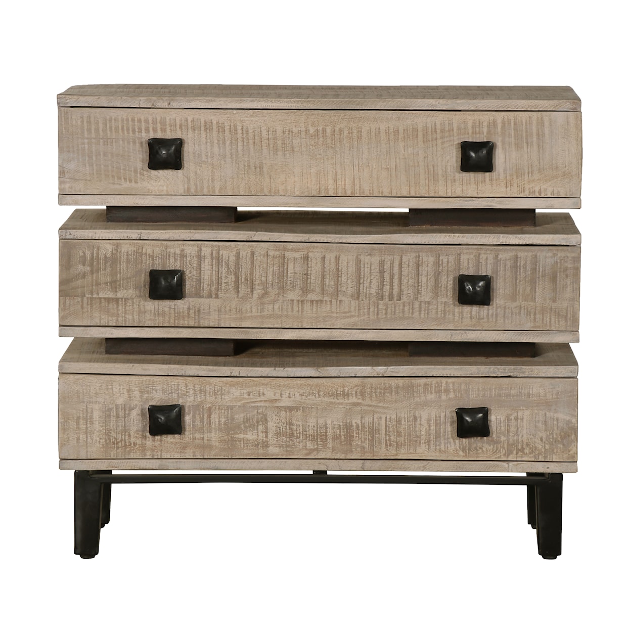 Accentrics Home Accents Stacked Three Drawer Chest