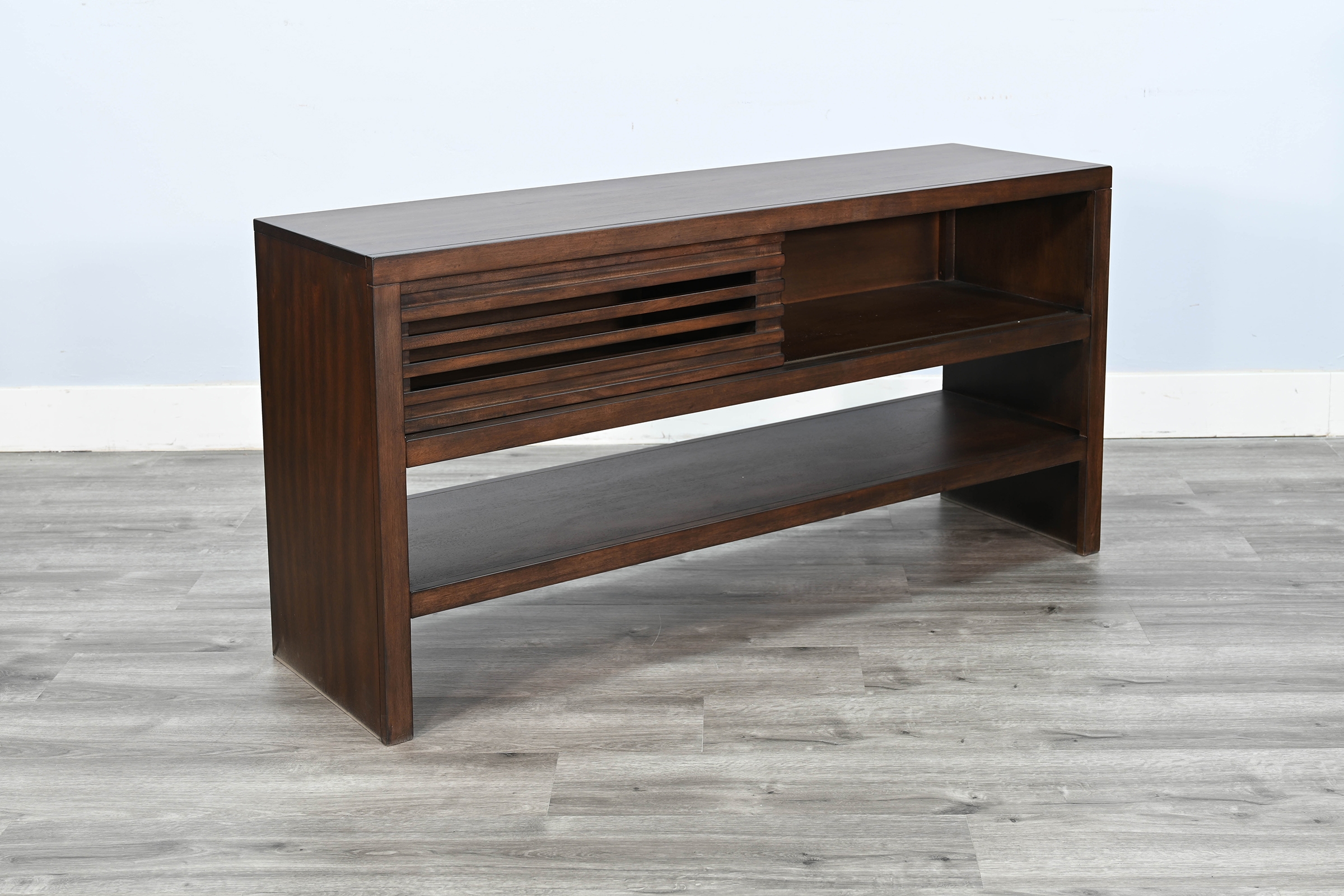 Sofa Table with Sliding Door