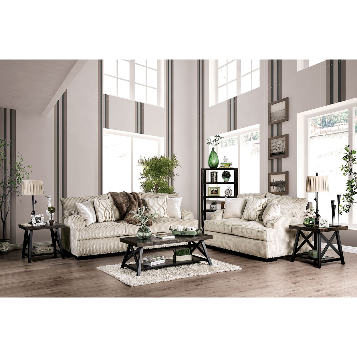 Furniture of America - FOA Zayla Sofa + Loveseat