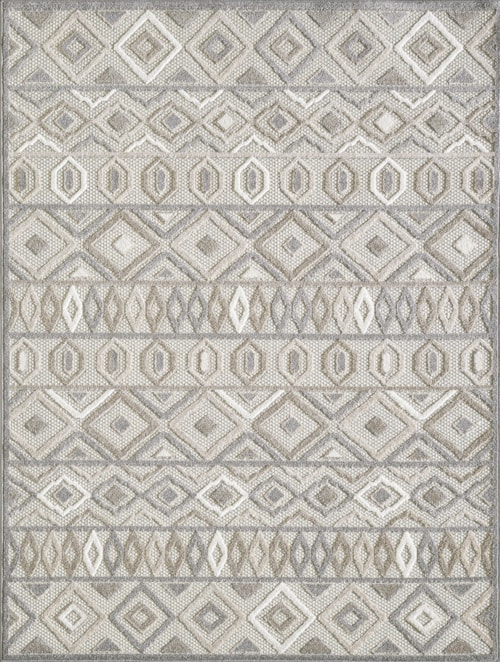 2'2" x 4' Grey Rectangle Rug