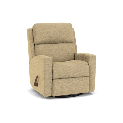 Contemporary Casual Swivel Glider Recliner