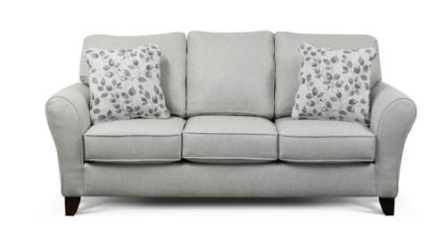 Transitional Sofa with Flared Arms
