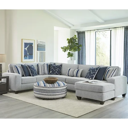 Contemporary 3-Piece Sectional Sofa