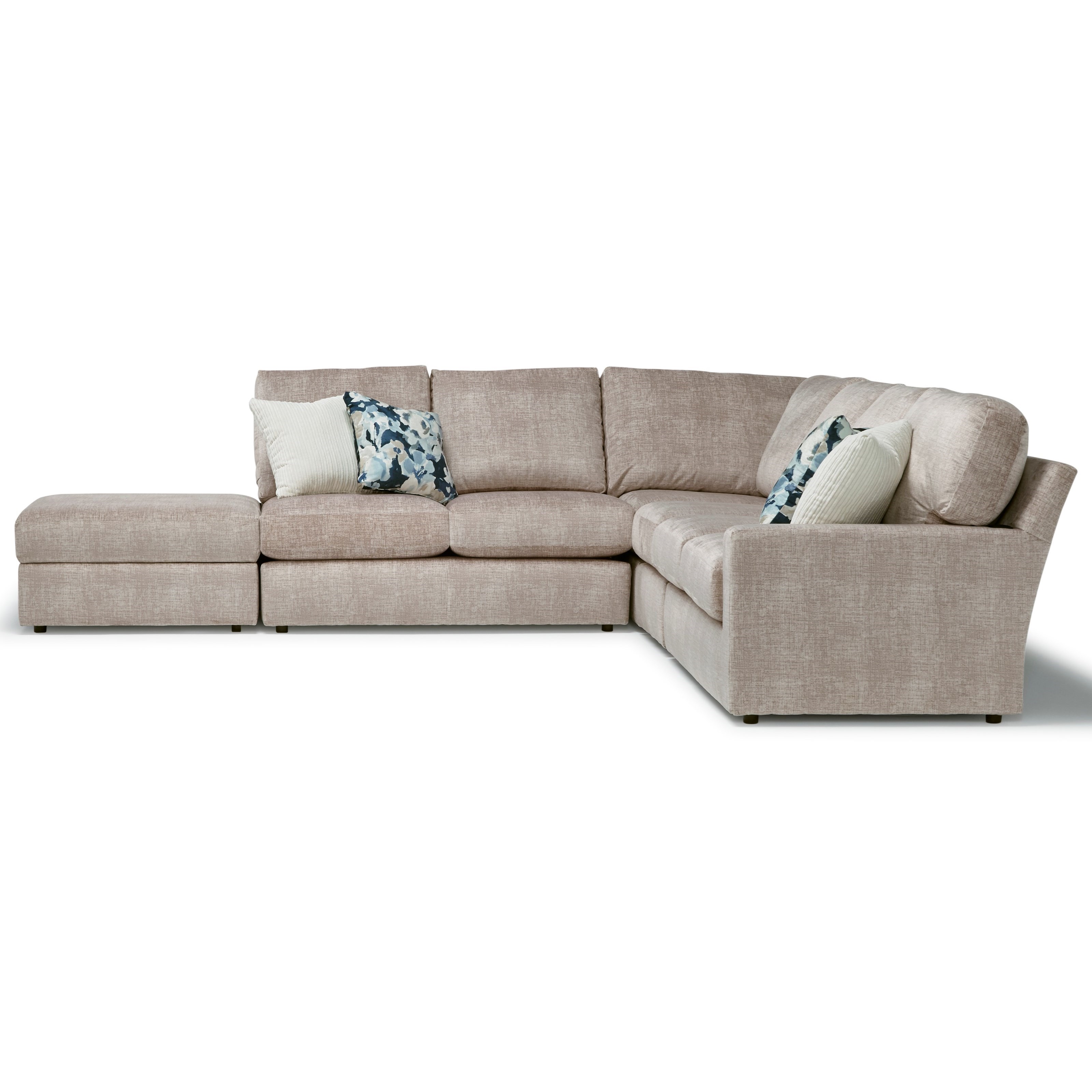 5-Seat Sectional Sofa w/ LAF Ottoman Piece