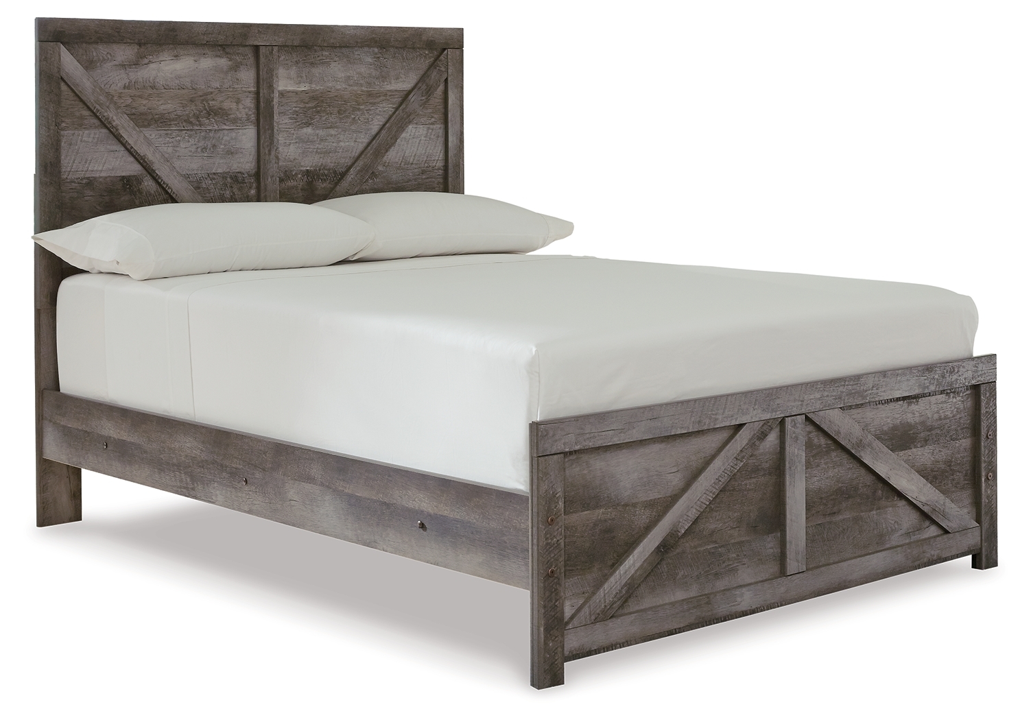 Full Crossbuck Panel Bed