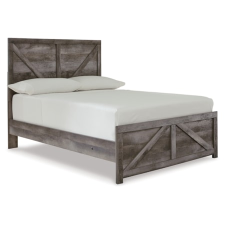 Full Crossbuck Panel Bed