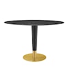 Modway Zinque 48" Oval Marble Dining Table