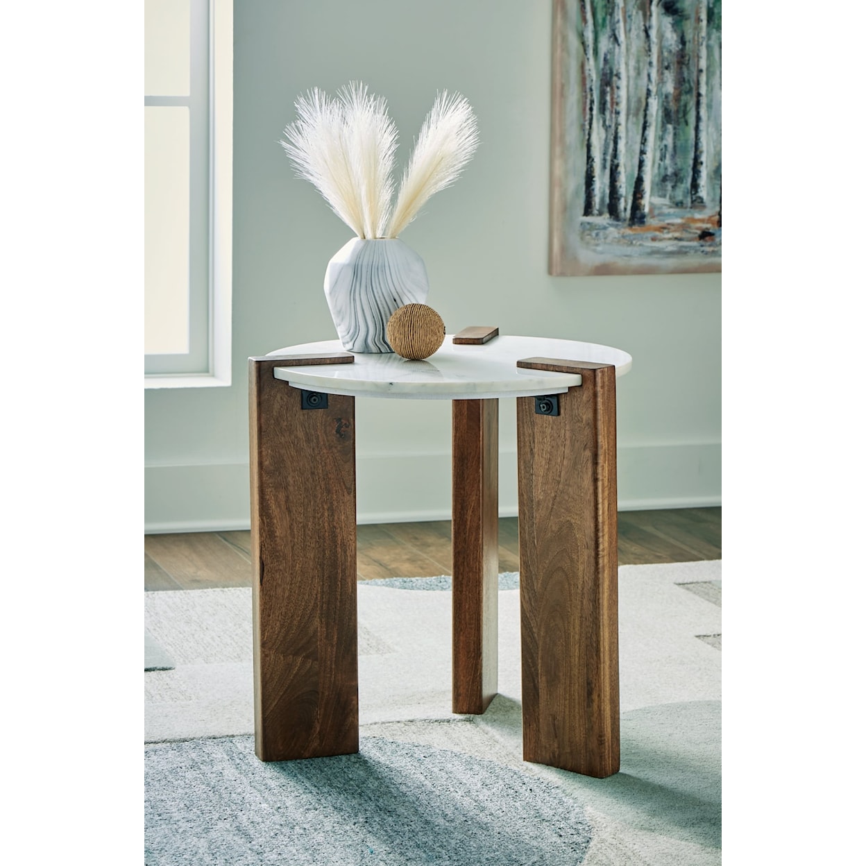 Signature Design by Ashley Isanti Round End Table